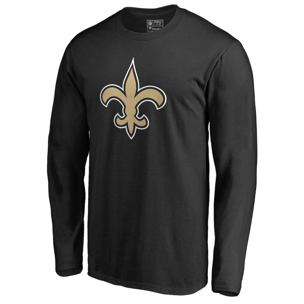 New Orleans Saints Primary Logo Long-Sleeve T-Shirt - Black outlet