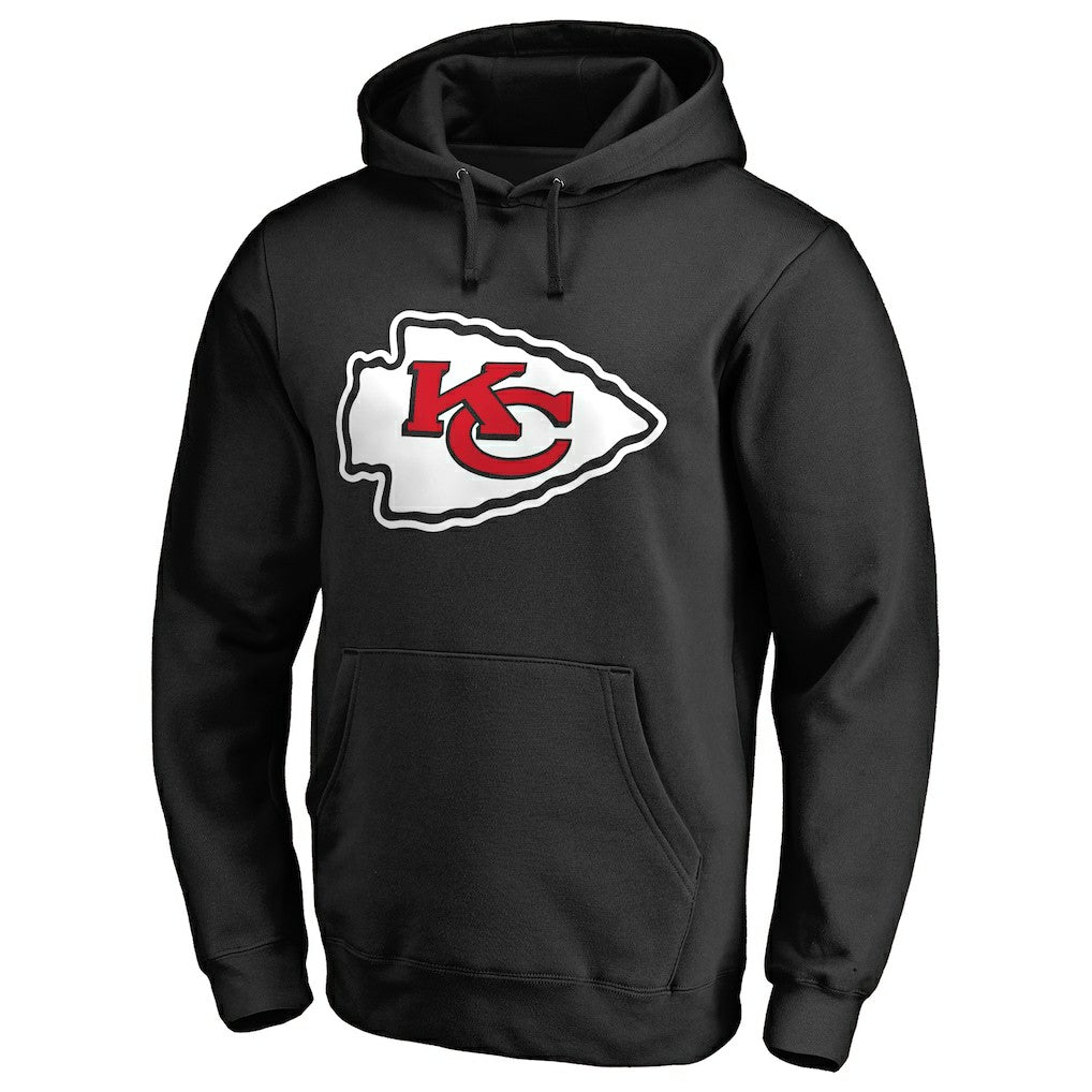 Kansas City Chiefs Primary Logo II Pullover Hoodie - Black cheap