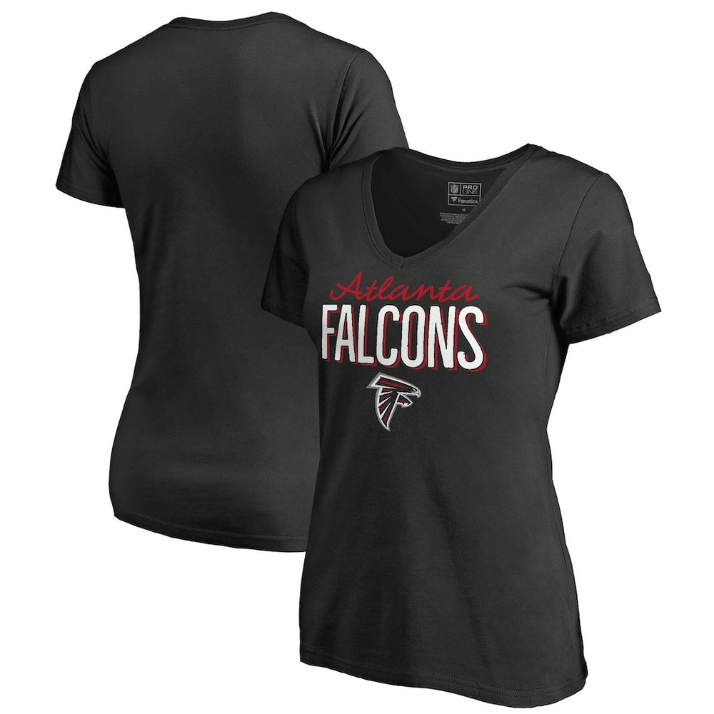 Atlanta Falcons Women's Nostalgia T-Shirt - Black cheap