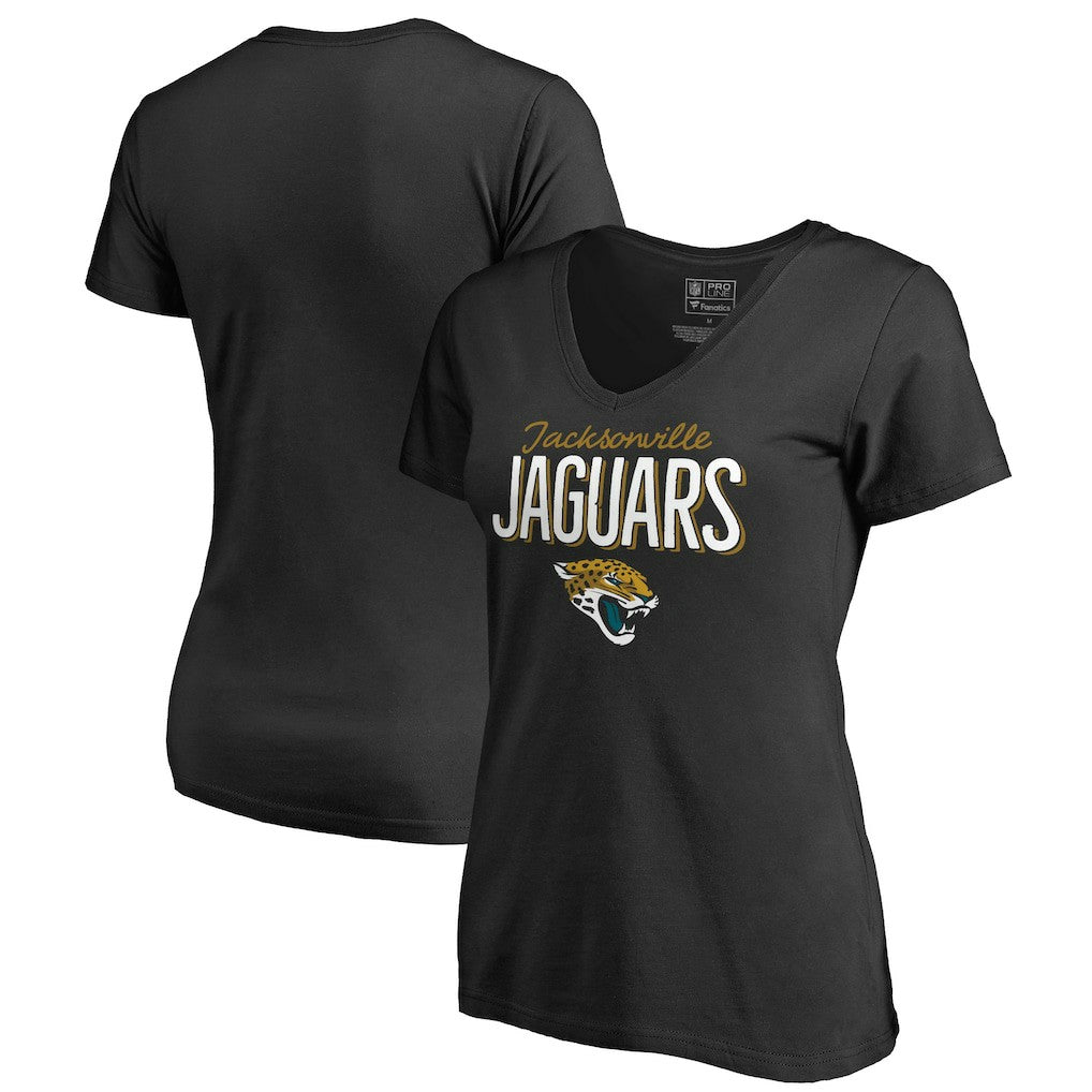 Jacksonville Jaguars Women's Nostalgia T-Shirt - Black on sale