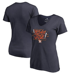 Jose Altuve Houston Astros Women's Player Hometown Collection V-Neck Yes Way Jose T-Shirt - Navy