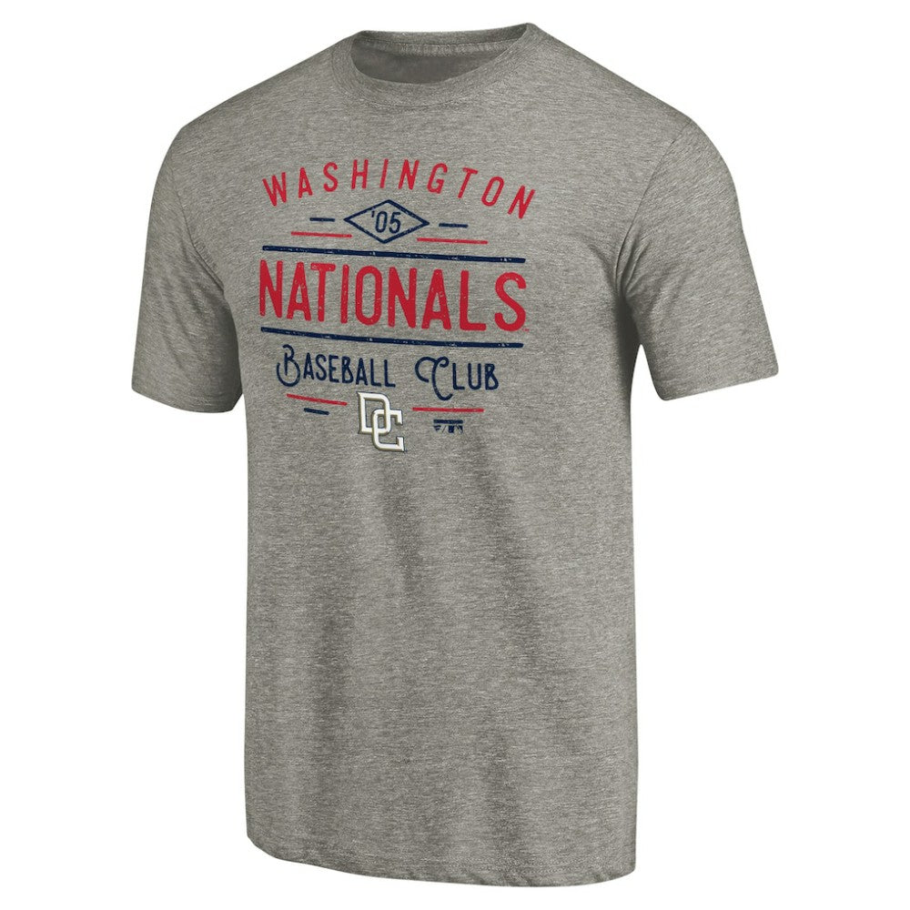Washington Nationals Cooperstown Collection Doubleday Tri-Blend T-Shirt - Gray