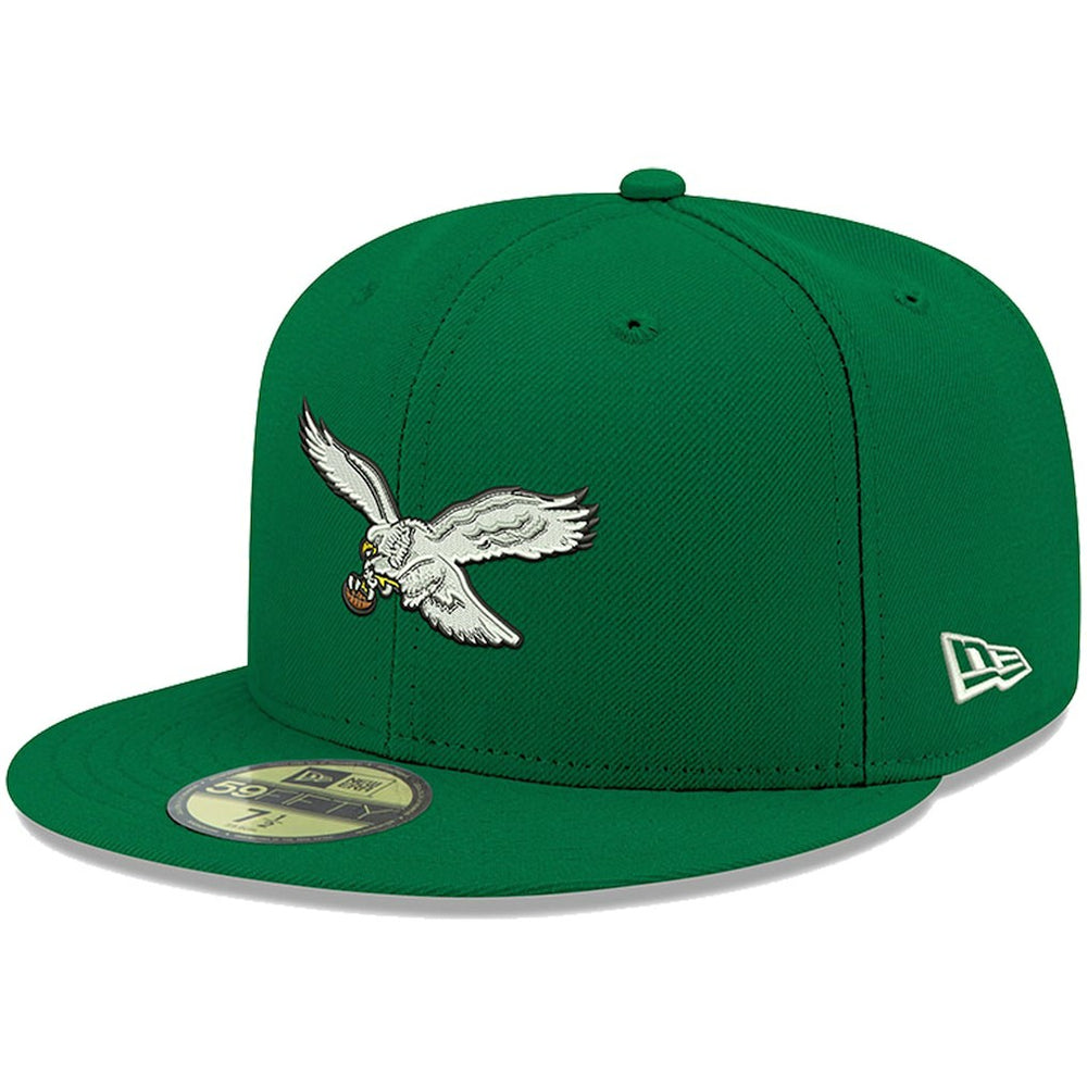 Philadelphia Eagles New Era Omaha Throwback 59FIFTY Fitted Hat - Kelly Green cheap