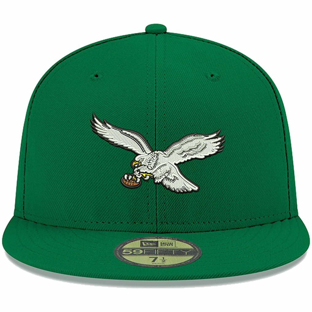 Philadelphia Eagles New Era Omaha Throwback 59FIFTY Fitted Hat - Kelly Green cheap