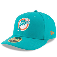 Miami Dolphins New Era Omaha Throwback Low Profile 59FIFTY Fitted Hat - Aqua cheap