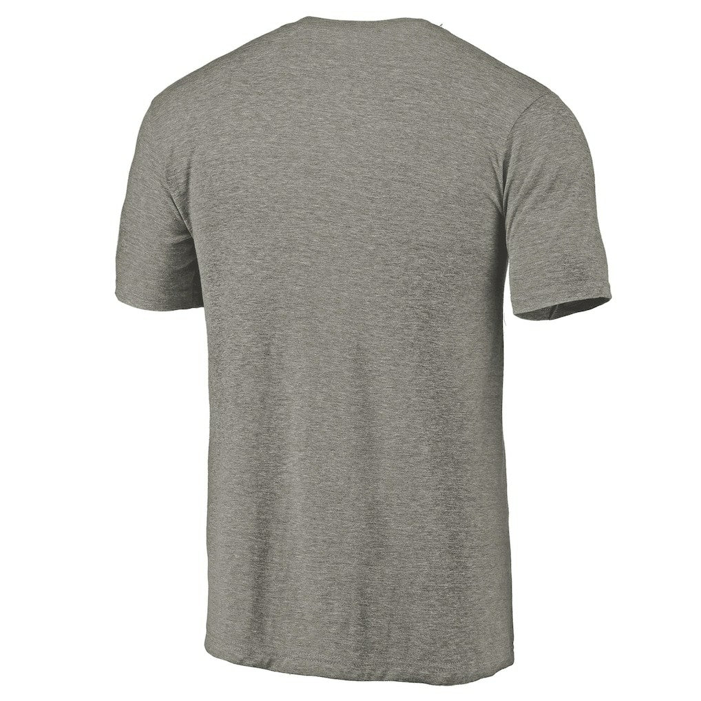 New York Knicks Distressed Team Logo Tri-Blend T-Shirt - Heather Gray for sale