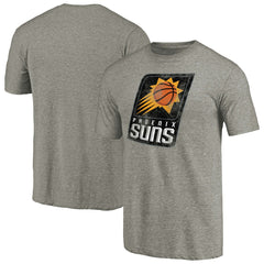 Phoenix Suns Distressed Team Logo Tri-Blend T-Shirt - Heather Gray shop
