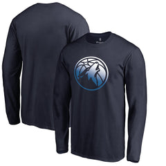 Minnesota Timberwolves Gradient Logo Long Sleeve T-Shirt - Navy outlet