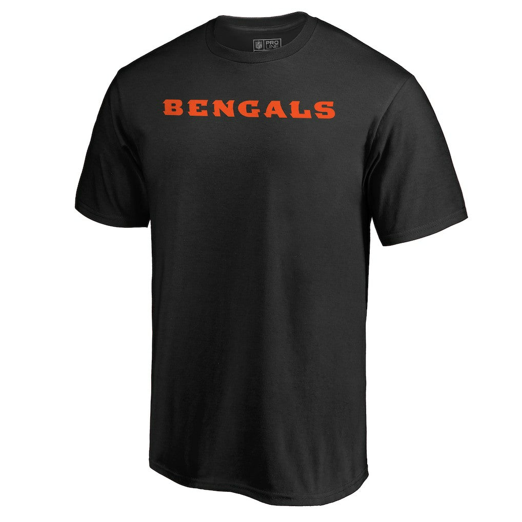 Cincinnati Bengals Wordmark T-Shirt - Black cheap