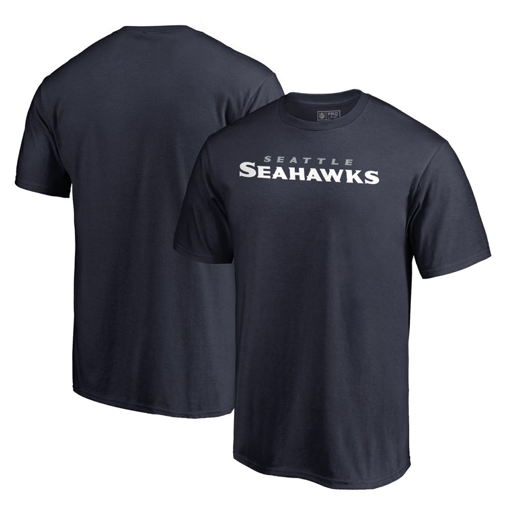 Seattle Seahawks Wordmark T-Shirt - College Navy cheap