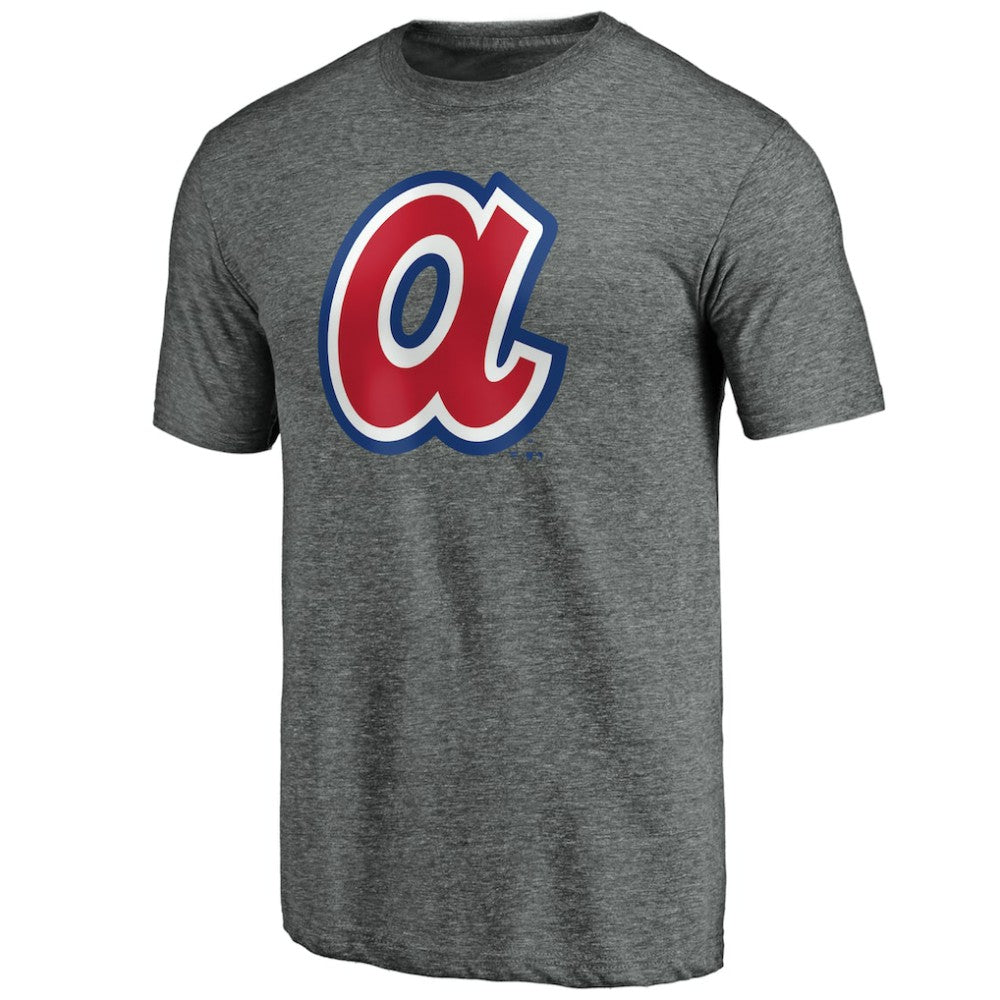 Atlanta Braves Cooperstown Collection Forbes Tri-Blend T-Shirt - Ash
