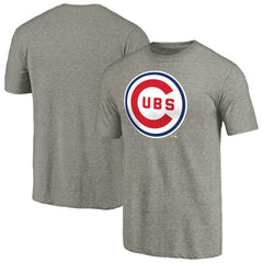 Chicago Cubs Cooperstown Collection Forbes Tri-Blend T-Shirt - Ash