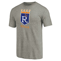 Kansas City Royals Cooperstown Collection Forbes Tri-Blend T-Shirt - Ash