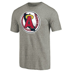 Los Angeles Angels Cooperstown Collection Forbes Tri-Blend T-Shirt - Ash