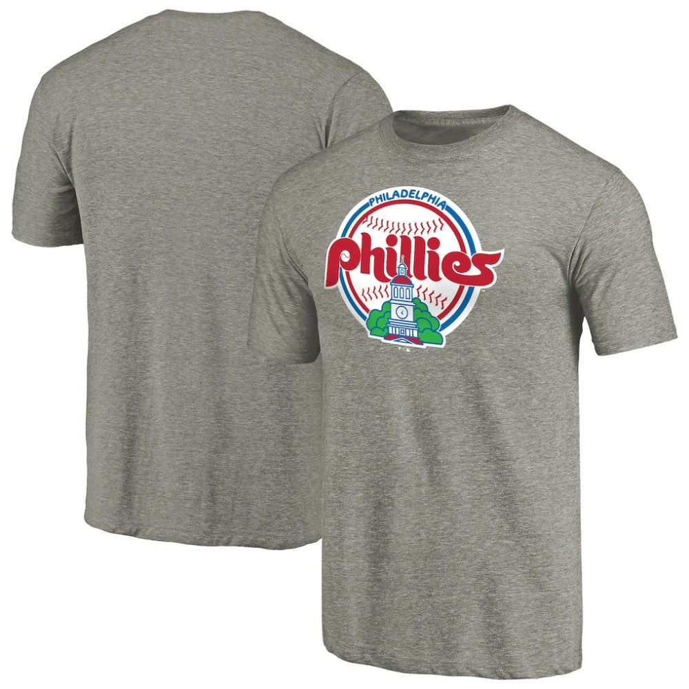Philadelphia Phillies Cooperstown Collection Forbes Tri-Blend T-Shirt - Ash