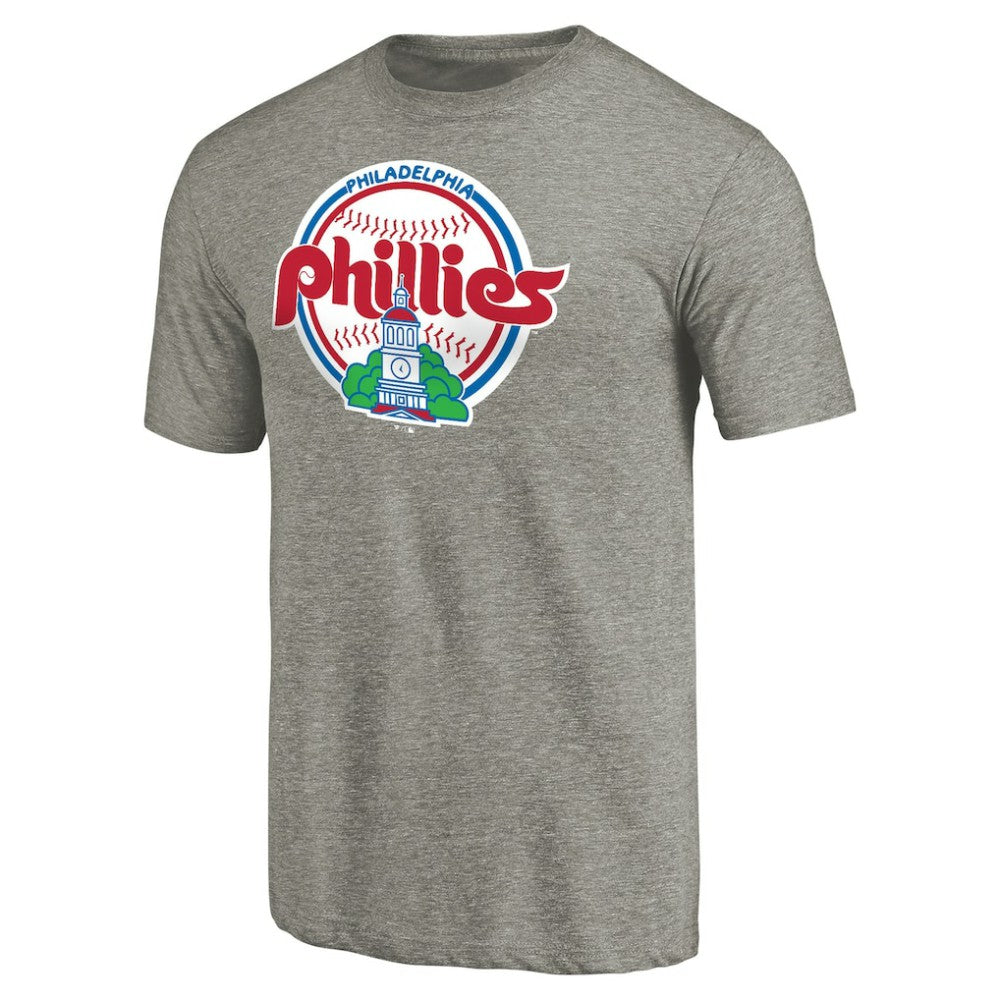 Philadelphia Phillies Cooperstown Collection Forbes Tri-Blend T-Shirt - Ash