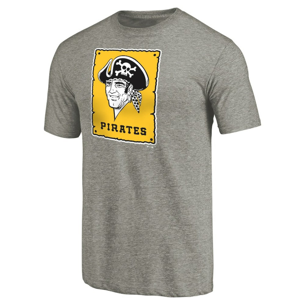 Pittsburgh Pirates Cooperstown Collection Forbes Tri-Blend T-Shirt - Ash