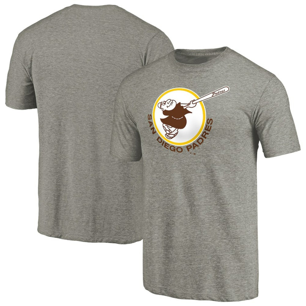 San Diego Padres Cooperstown Collection Forbes Tri-Blend T-Shirt - Ash
