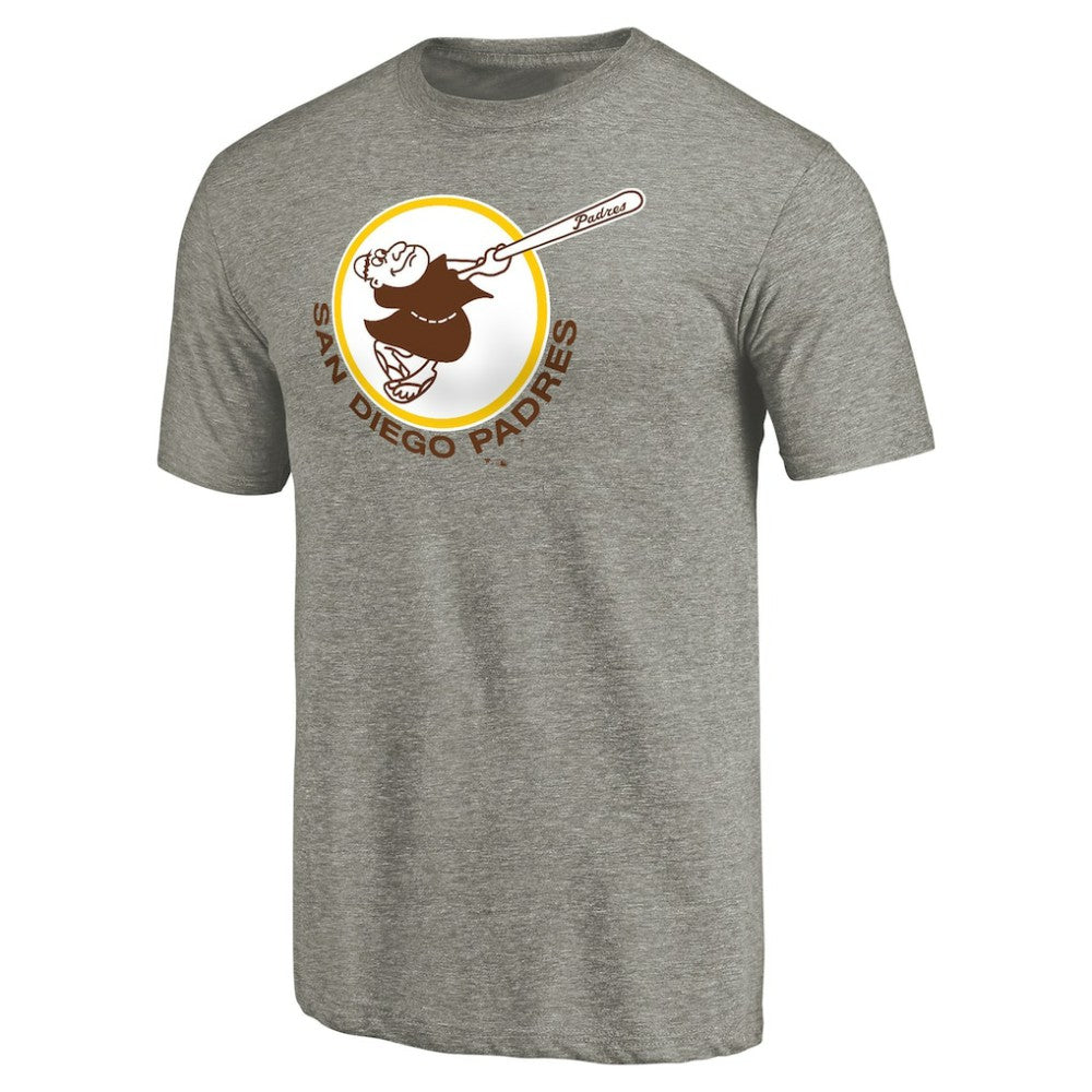 San Diego Padres Cooperstown Collection Forbes Tri-Blend T-Shirt - Ash