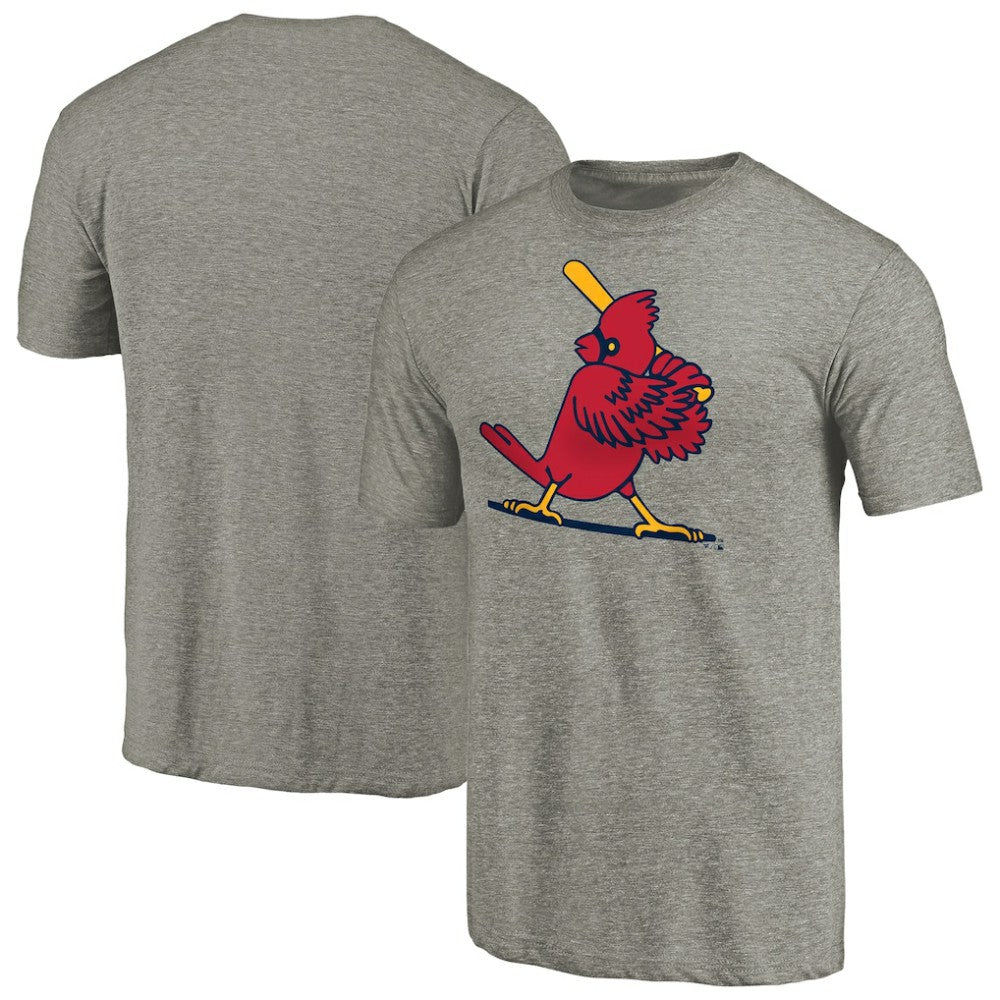 St. Louis Cardinals Cooperstown Collection Forbes Tri-Blend T-Shirt - Ash