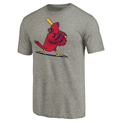 St. Louis Cardinals Cooperstown Collection Forbes Tri-Blend T-Shirt - Ash