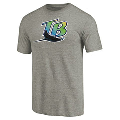 Tampa Bay Rays Cooperstown Collection Forbes Tri-Blend T-Shirt - Ash