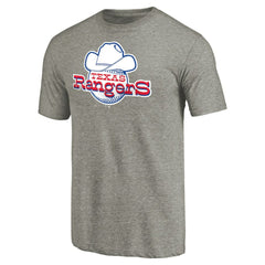 Texas Rangers Cooperstown Collection Forbes Tri-Blend T-Shirt - Ash