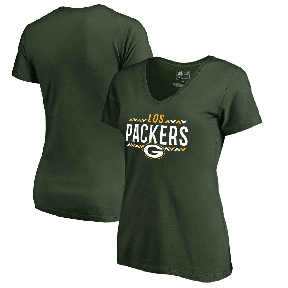 Green Bay Packers Women's Arriba V-Neck T-Shirt - Green online