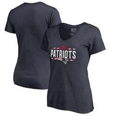 New England Patriots Women's Arriba V-Neck T-Shirt - Navy online