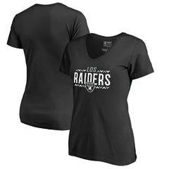 Las Vegas Raiders Women's Arriba V-Neck T-Shirt - Black for sale