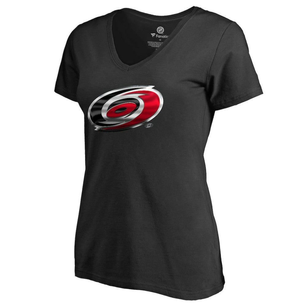 Carolina Hurricanes Women's Midnight Mascot V-Neck T-Shirt Black