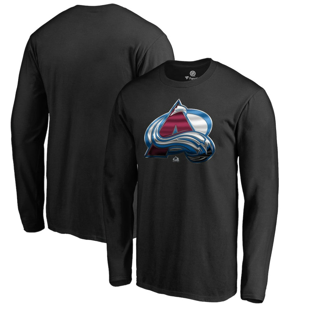 Colorado Avalanche Midnight Mascot Long Sleeve T-Shirt Black