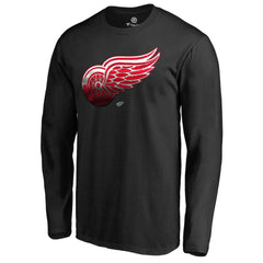 Detroit Red Wings Midnight Mascot Long Sleeve T-Shirt Black