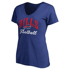 Buffalo Bills Women's Victory Script V-Neck T-Shirt -Royal on sale