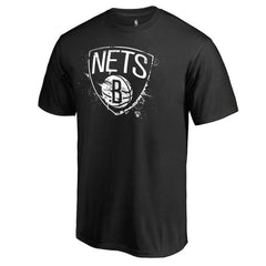 Brooklyn Nets Splatter Logo T-Shirt - Black on sale