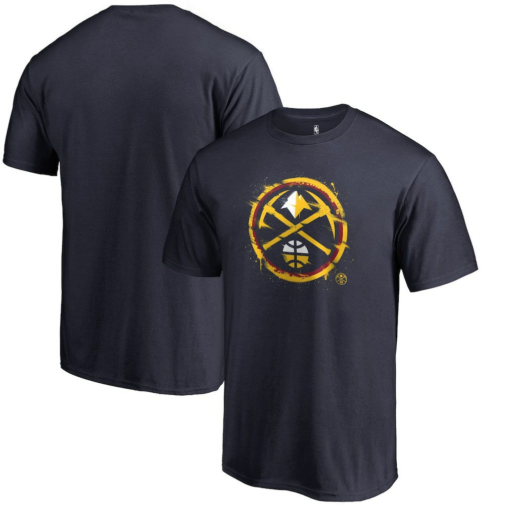 Denver Nuggets Splatter Logo T-Shirt sale - Navy shop