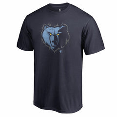 Memphis Grizzlies Splatter Logo T-Shirt - Navy shop