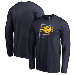 Indiana Pacers Splatter Logo Long Sleeve T-Shirt - Navy outlet