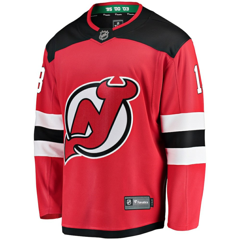 Nico Hischier New Jersey Devils Fanatics Youth Home Breakaway Player Jersey Red