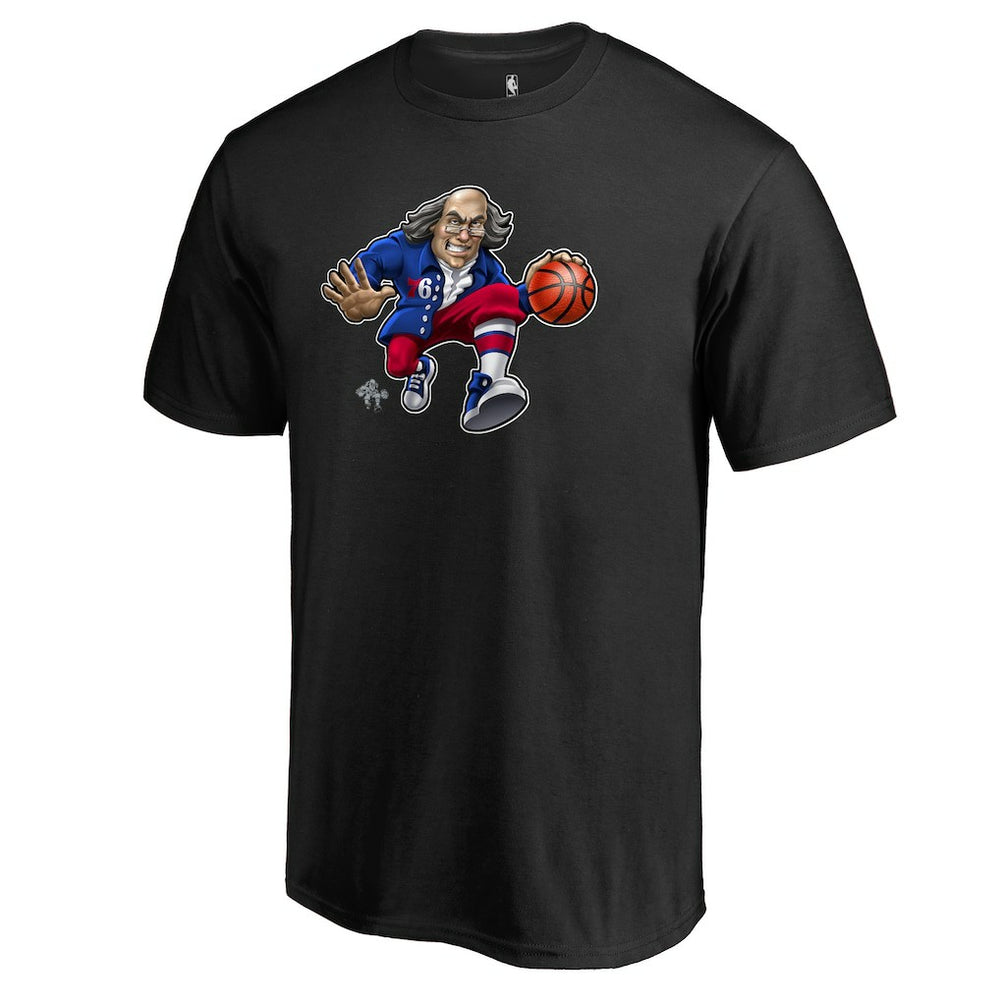 Philadelphia 76ers Midnight Mascot 2 T-Shirt - Black | Fanatics outlet