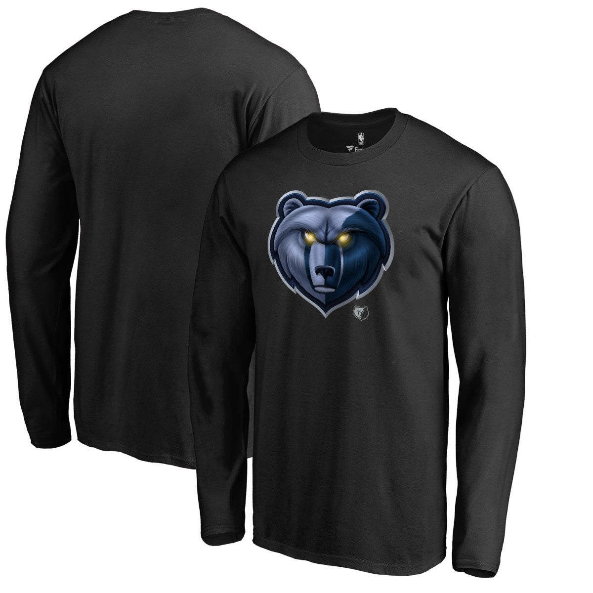 Memphis Grizzlies Midnight Mascot Long Sleeve T-Shirt - Black online