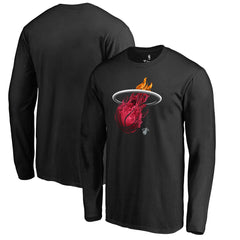 Miami Heat Midnight Mascot Long Sleeve T-Shirt - Black for sale