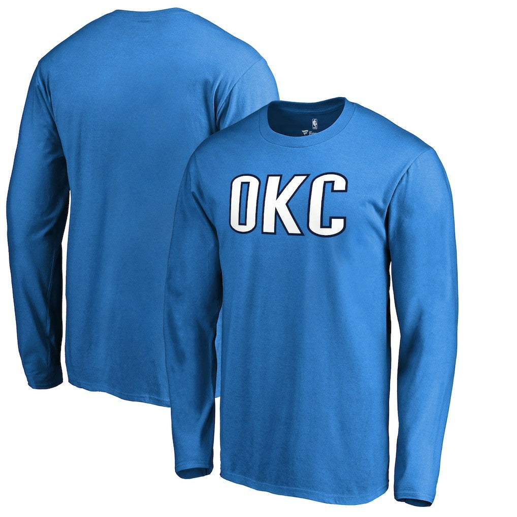 Oklahoma City Thunder Alternate Logo Long Sleeve T-Shirt - Blue online