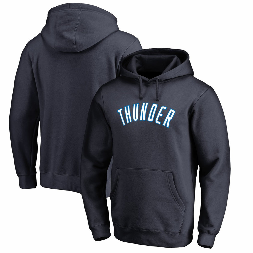 Oklahoma City Thunder Wordmark Pullover Hoodie - Navy for sale