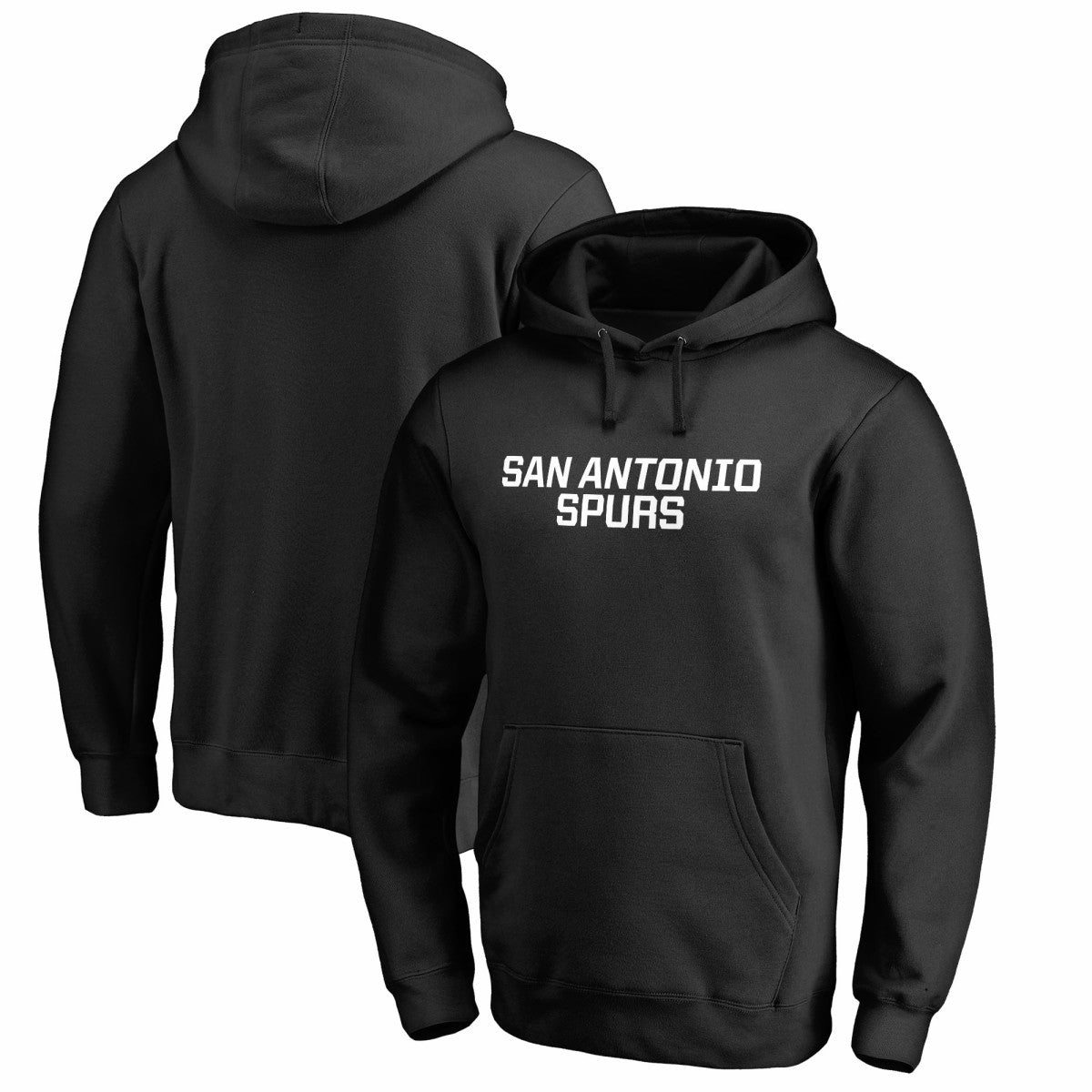 San Antonio Spurs Wordmark Pullover Hoodie - Black cheap