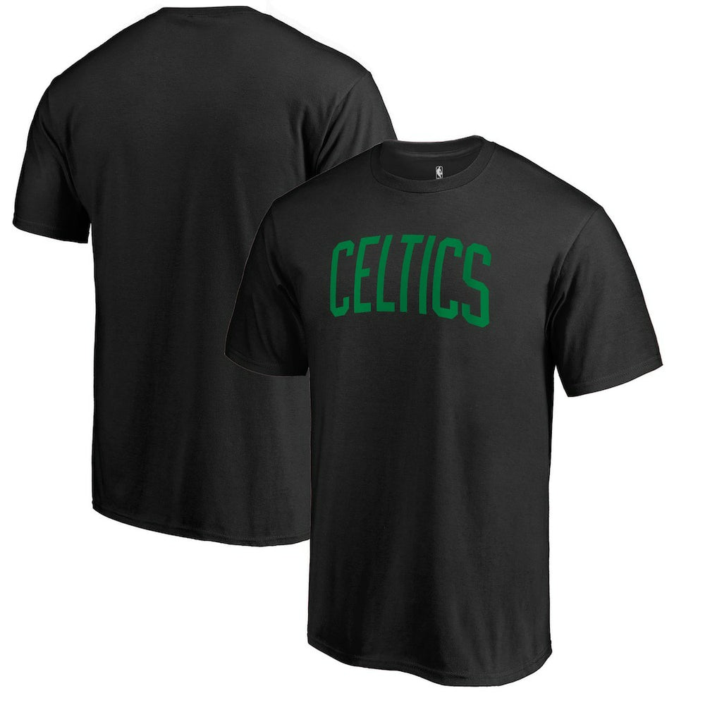 Boston Celtics Primary Wordmark II T-Shirt - Black discount