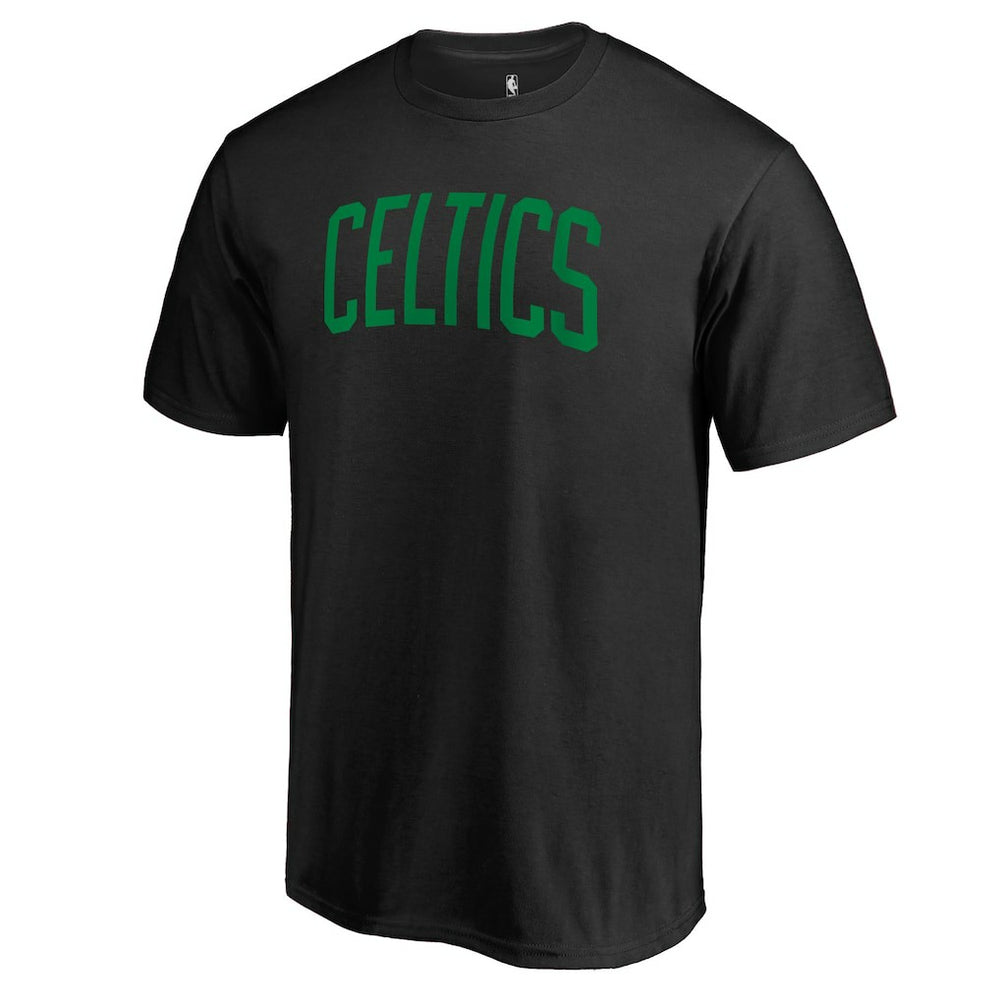 Boston Celtics Primary Wordmark II T-Shirt - Black discount