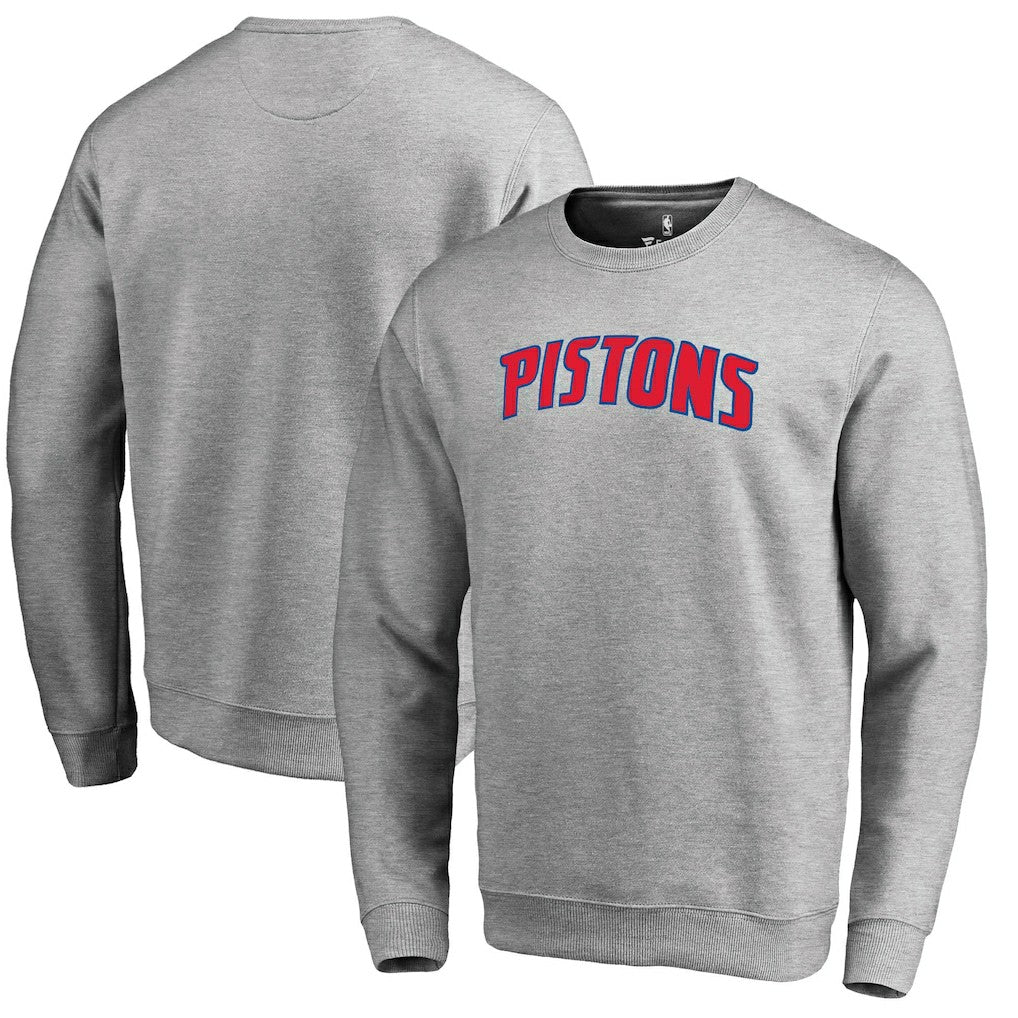 Detroit Pistons Wordmark Pullover Sweatshirt sale - Heathered Gray online
