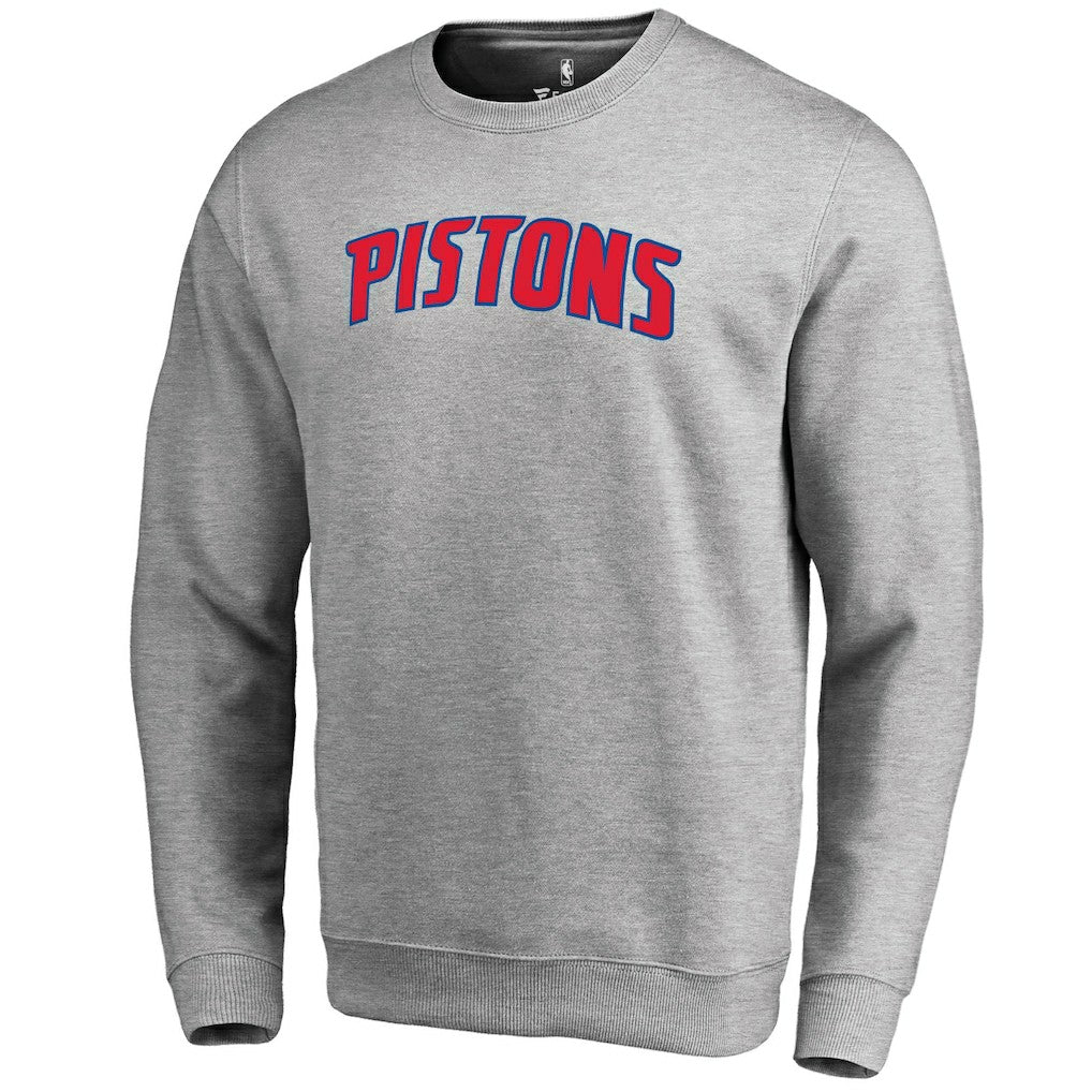 Detroit Pistons Wordmark Pullover Sweatshirt sale - Heathered Gray online