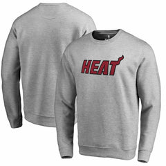 Miami Heat Wordmark Pullover Sweatshirt - Heathered Gray cheap